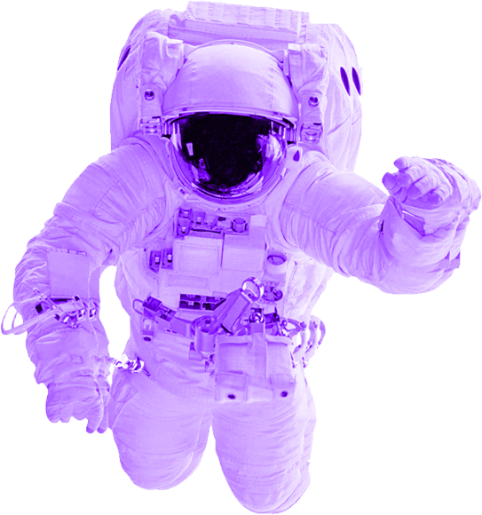 Astronaut in space representing digital journeys